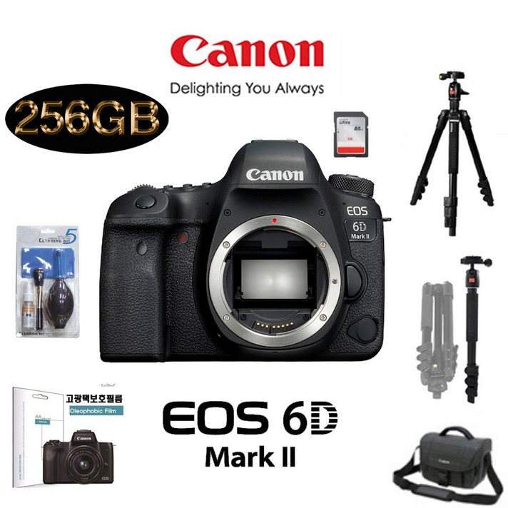 캐논 EOS 6D Mark II body 패키지, BODY+EF 24-70mm F2.8L II USM+캐논DSLR정품가방+256G