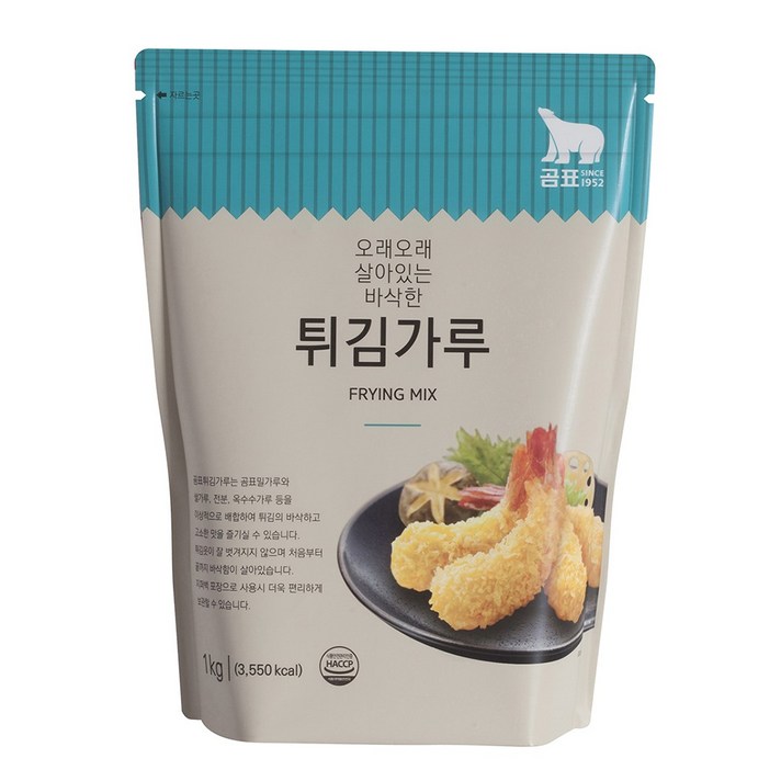 튀김가루 1kg 오래오래 살아있는 바삭한 튀김가루 튀김용