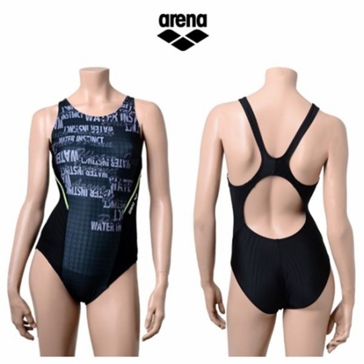아레나 여성 일반 원피스 수영복 AUFPL05BLK