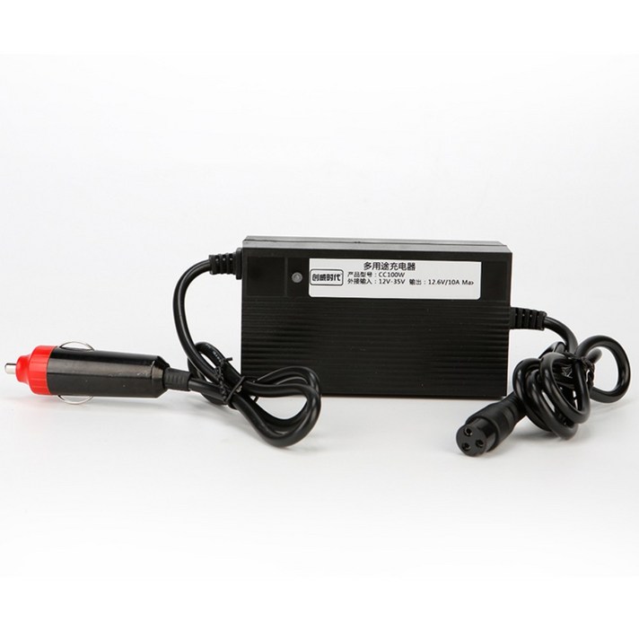 차량 인산철 배터리 주행중 충전기 12.6V-10A-3구, 12.6v / 10a 야외 전원 자동차 충전기개