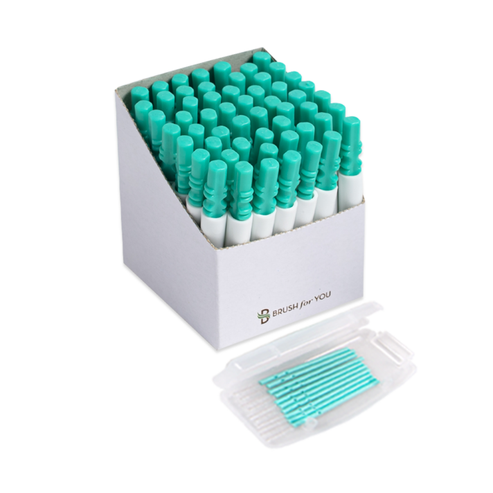 (주)브러쉬포유 치간칫솔 I형 SSS(0.7mm)50p+휴대용케이스+PLA치간칫솔10p, 50개입