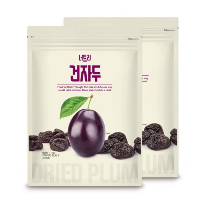 [너트리] 건자두 푸룬 1kg + 1kg, 없음, 상세설명 참조
