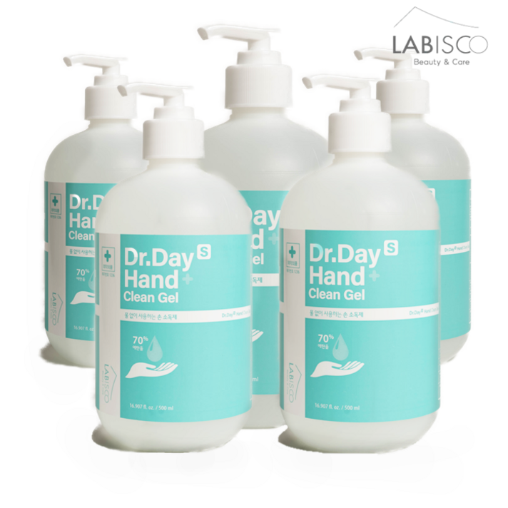 대용량 손소독제 500mlx5개입 에탄올70% 개당3500 의약외품 FDA승인 손소독젤 손소독겔 sanitizer, 5개입