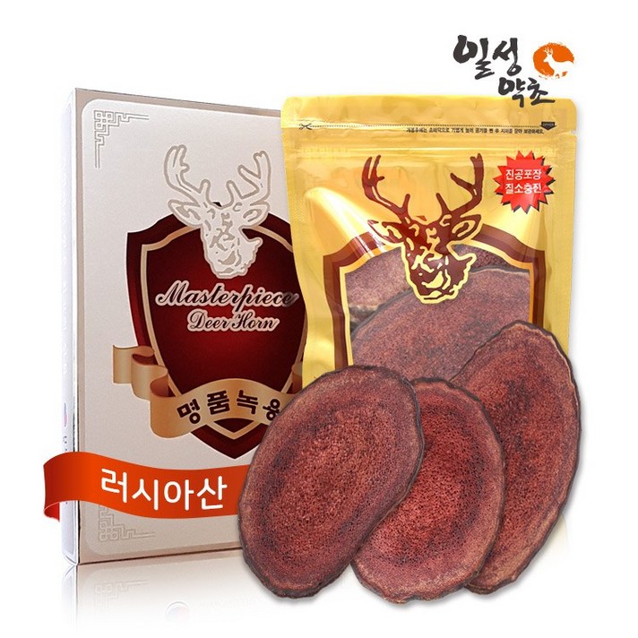 일성약초 러시아산 직수입 녹용 상대(일반형), 녹용절편(75g), 1개