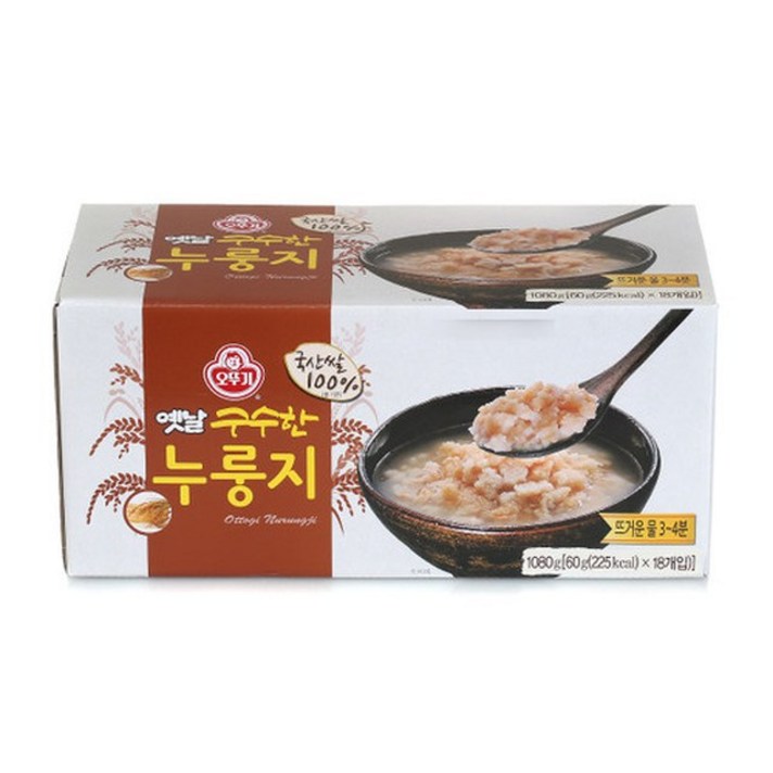 오뚜기 옛날 구수한 누룽지, 60g, 18개