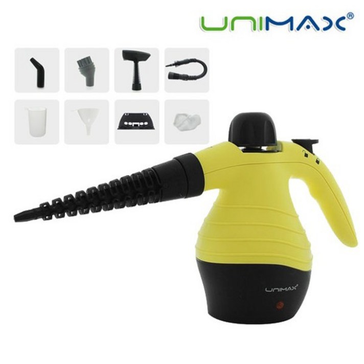 유니맥스 스팀 클리너 핸디 스팀청소기 UVC-A1801ST 강력한 100도 고온스팀