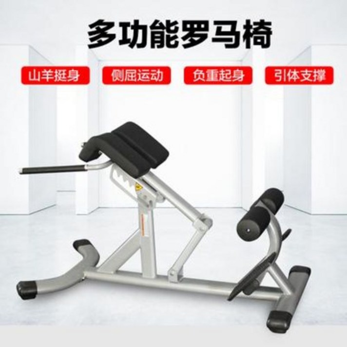 척추기립근 복근운동 백익스텐션 상업용 로마의자 로마의자 염소 허리등받이 훈련기 가정용, 01 銀그레이+블랙 패드