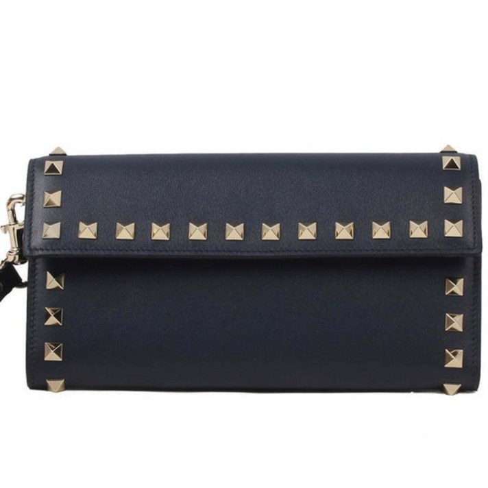 Valentino Garavani Rockstud Strap Long Flap Wallet PW2P0225 BOL M30