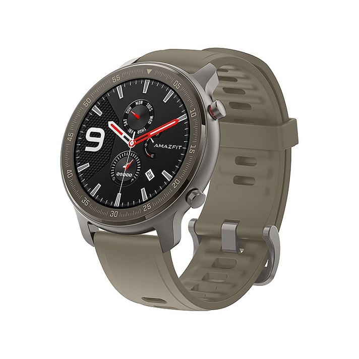 스마트워치 운동 Amazfit GTR 스마트 시계 Huami Technology의 GPS 포지셔닝 러닝 스포츠 건강 수영 방수 Apple Android 남성과 여성 다기능 팔찌, 티탄, 47mm