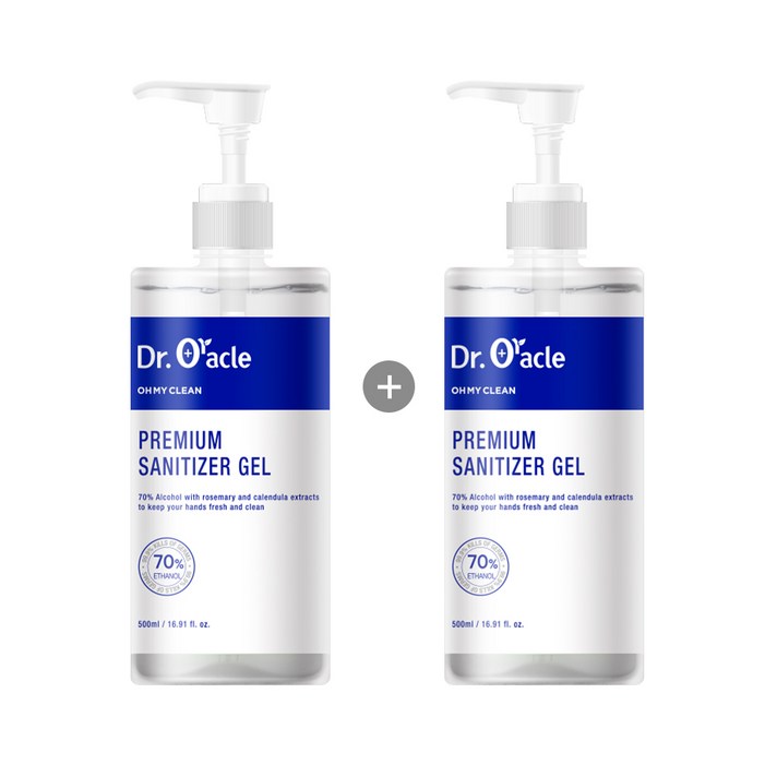 [1+1]닥터오라클 손소독제 70% 500ml 의약외품(개당 2800원), 1+1