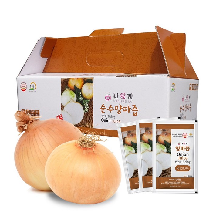 전남무안 나애게 순수양파즙100mlx30팩, 순수양파즙100mlx120팩