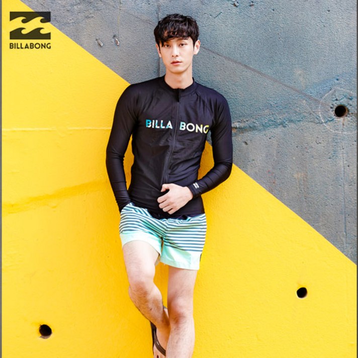 BILLABONG_[빌라봉 집업 래쉬가드 ]_MENS ZIP-UP RASHGUARD _FLO(FLOWER)_AH011H03 M5-003/비치웨어