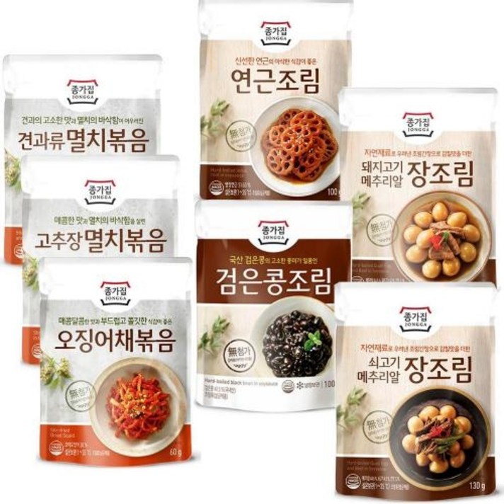 Tsm 종가집 반찬 7가지, 종가집 반찬 세트(7가지)