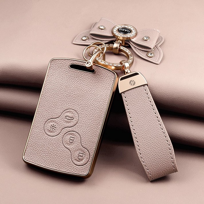 HAKO 소프트 가죽TPU 차키케이스키홀더리본 삼성 4버튼호환