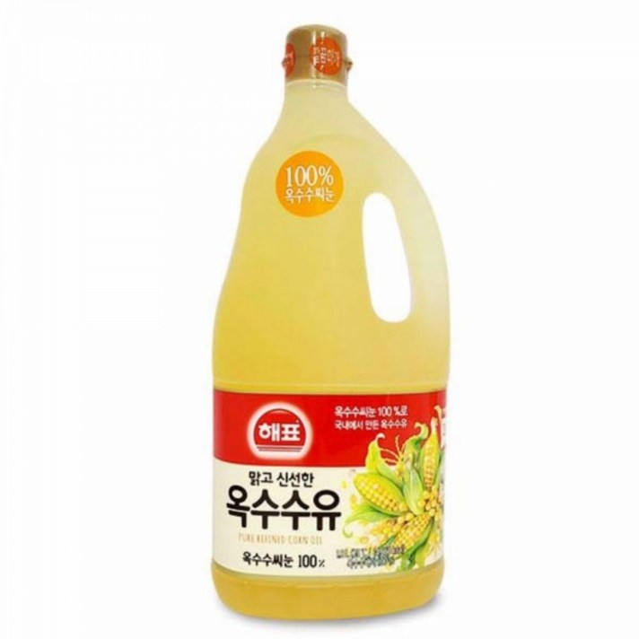맑은 옥수수유 1.8L 학교급식 식자재 구이 기름 한식 간단요리 고소한기름 구이 기름 깨끗한기름 식용유 식용유오일 식자재 식재료 전부치기 좋은기름 중식재료 중화요리 집에서즐기는 튀김 튀김식용유 튀김요리 튀김유 학교급식 한식