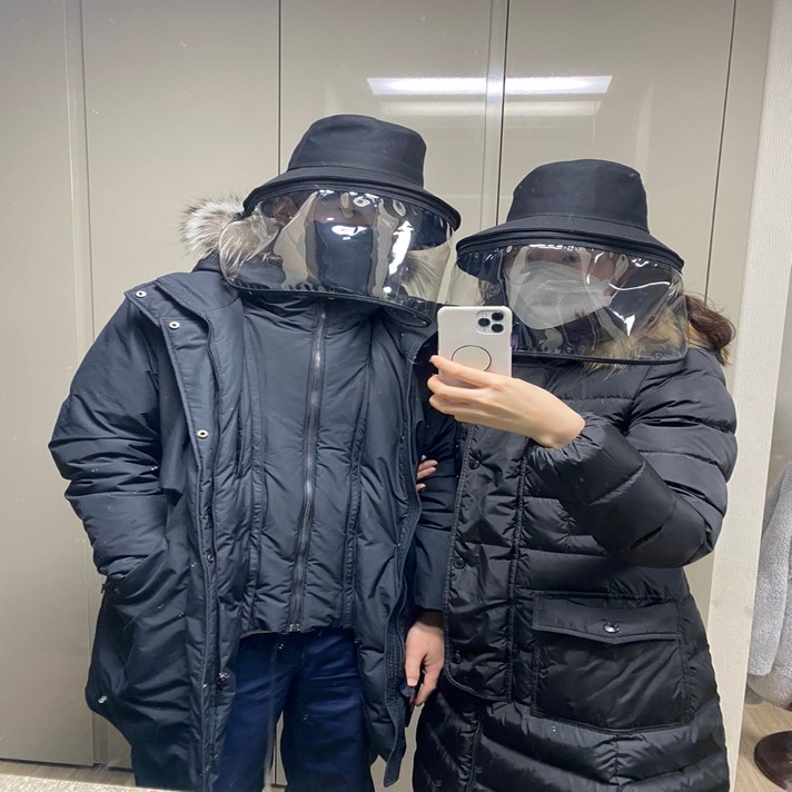 방역벙거지 지퍼 탈부착 모자 성인 남녀공용 남자 여자 아동 맘커플룩 자매룩 유아