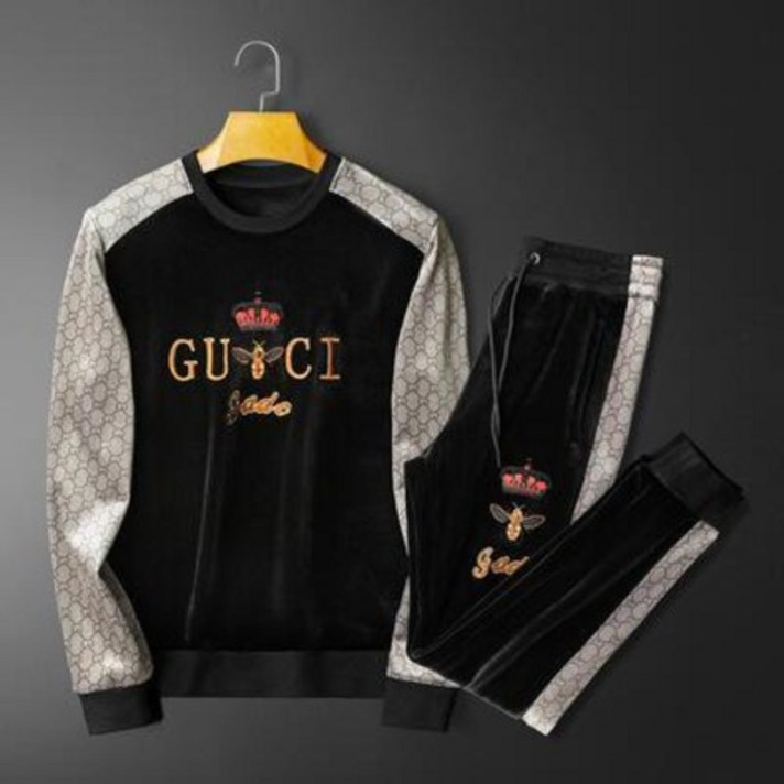 바지 팬츠 ЕLЕGUCCI ЕL 가을겨울 남성 양면 기모 후드 세트 라운드 캐주얼
