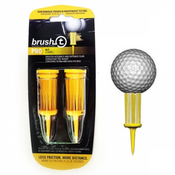 더멀리티 특허골프티 방향선개선 드라이버티높이 티샷 Brush XL Tees 골프티꽃이