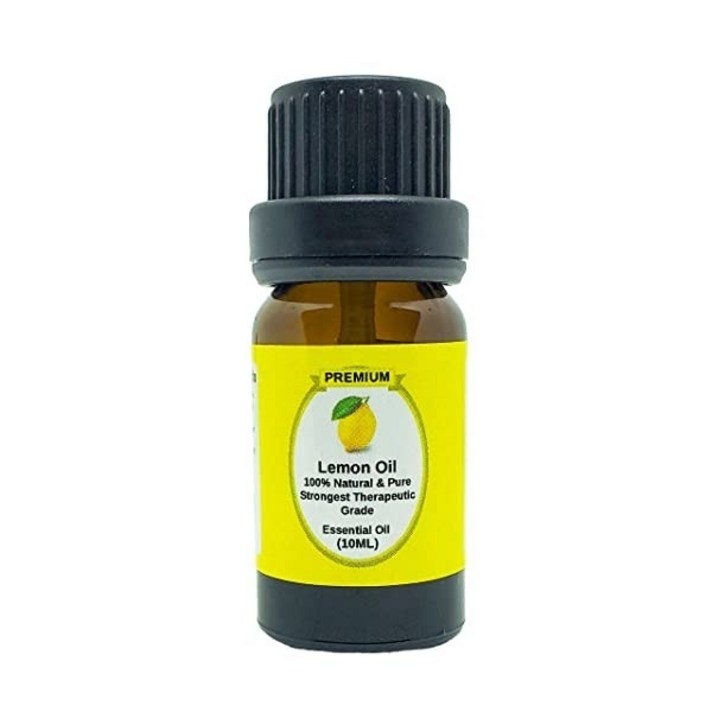 Lemon Essential Oil 레몬 아로마테라피 에센셜 오일 0.33oz(10mL) 4팩