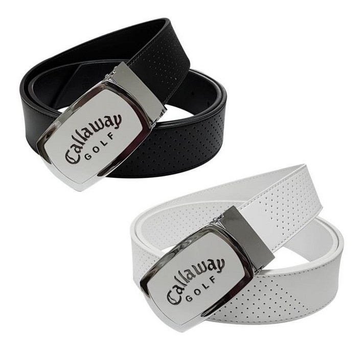 DNTI CALLAWAY신상 골프 칼라웨이 캐쥬얼 벨트 남녀 소가죽 내마모성 스포츠, 블랙