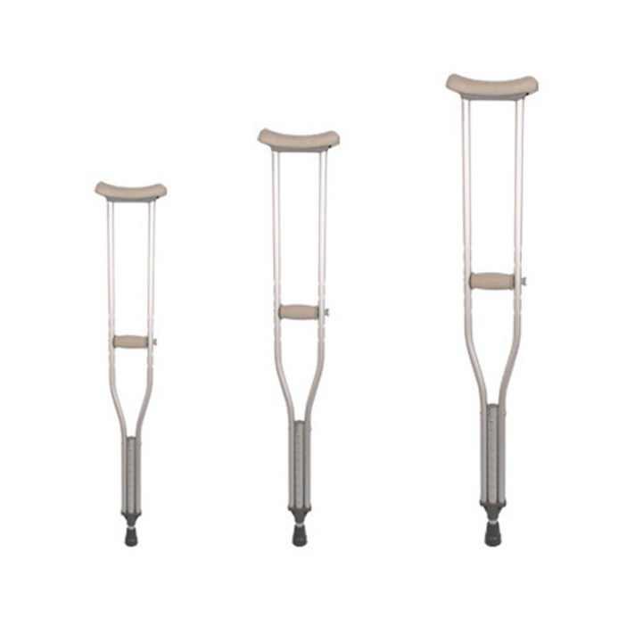 노바 알루미늄 목발 1쌍(2개) 크러치 소 중 대, 대(1340mm)