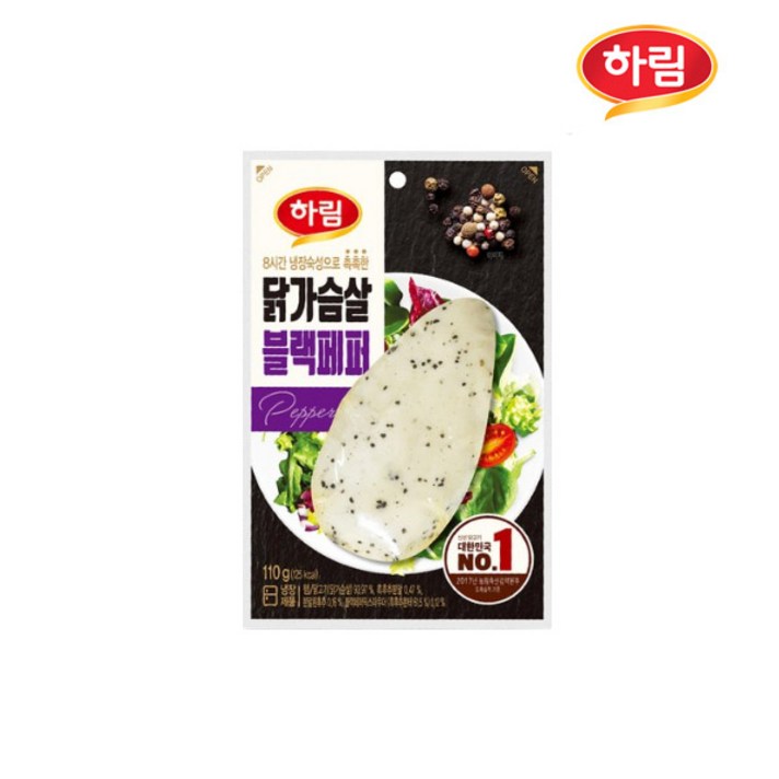 하림 닭가슴살 블랙페퍼 110g x 10봉, 10개