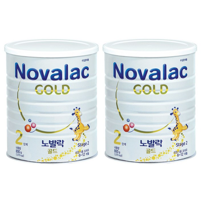 노발락 골드 2단계 800g x 2 Novalac Gold Stage 2 800g x 2, 2개