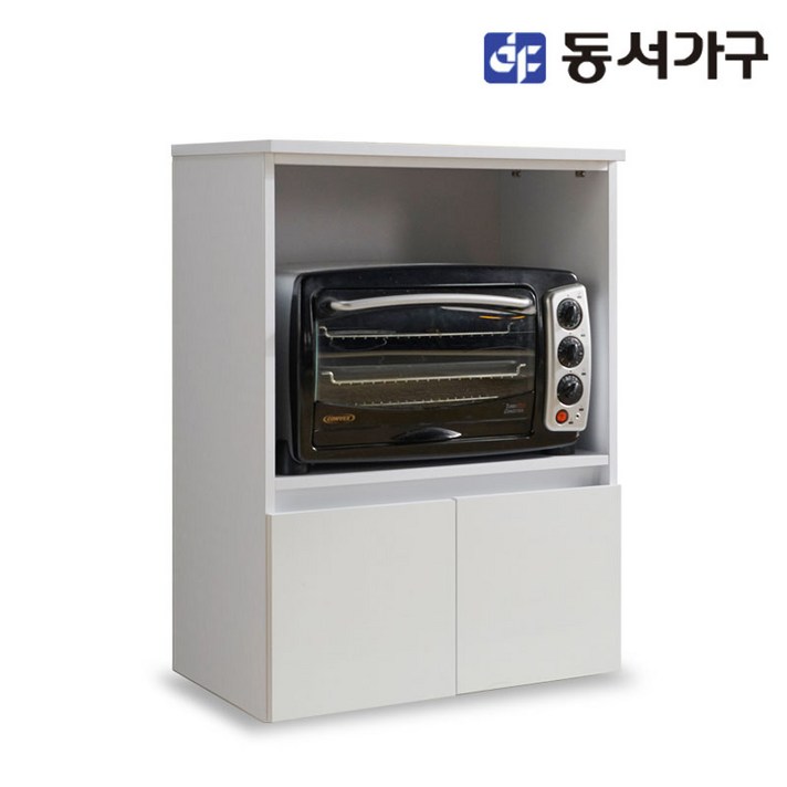 동서가구 솔트 글로시 800 전자렌지 수납장 mct007, 화이트