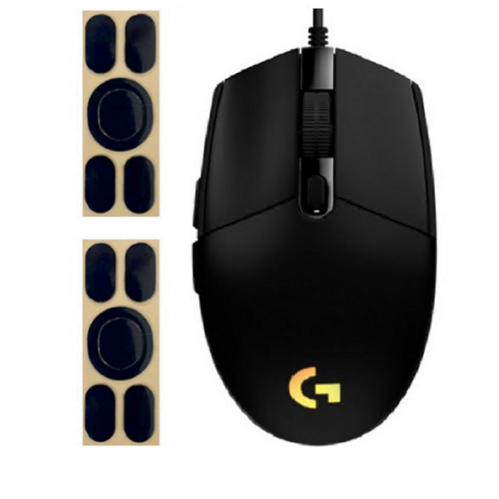 로지텍 G102 2세대 LIGHTSYNC 게이밍 유선 마우스 MU0054  마우스 피트 2p, 블랙마우스