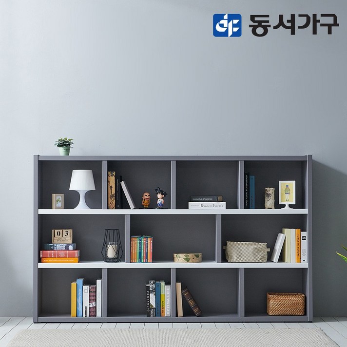 동서가구 피츠 댄디 2000 와이드오픈책장 PAC036, 그레이화이트