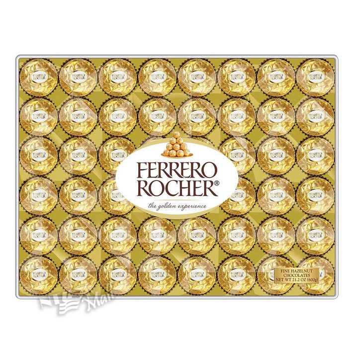 페레로로쉐 헤이즐넛 초콜릿 48pc FERRERO ROCHER FINE HAZELNUT CHOCOLATES 21.2 OZ, 단일상품, 단일상품