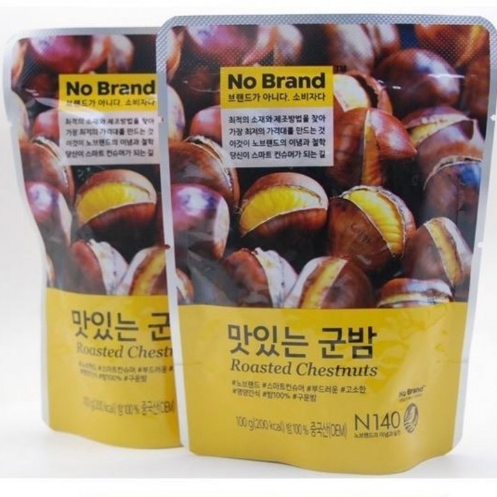 노브랜드 맛있는군밤 100g 2개, 10개
