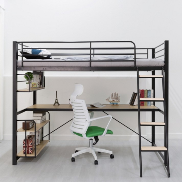 [10조한정 추가할인+원목발판증정]에보니아 메리트 벙커침대 기본형 프레임 매트제외 S SS성인용벙커, 슈퍼싱글 화이트