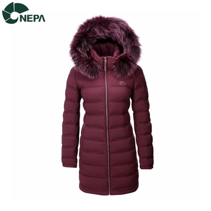 네파 NEPA 네파 여성 로드스터엘라튜브 구스다운자켓 다크와인 7F82048