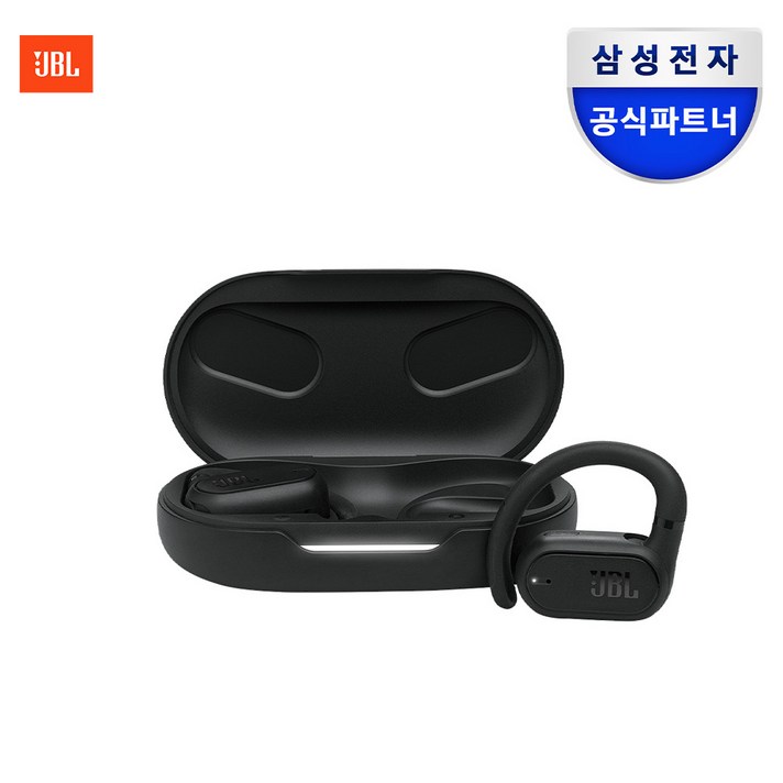 삼성공식파트너 JBL SOUNDGEAR SENSE 공기전도 블루투스 이어폰 오픈이어 무선 이어폰, BLK 블랙