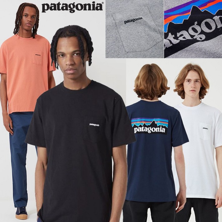 [미국] 파타고니아 반팔티 로고 포켓티 Patagonia P-6 Logo Pocket T-Shirt 반팔 티셔츠