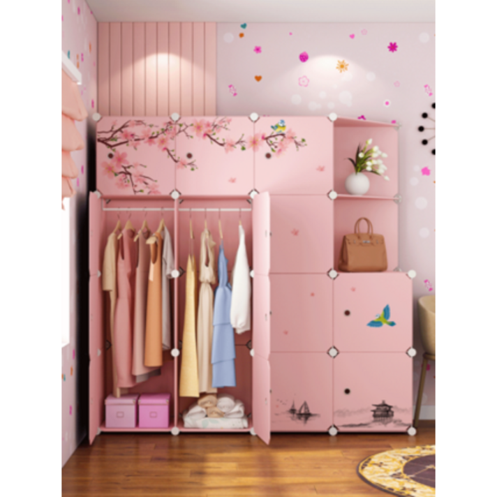 간이 옷장 간편 수납장 옷장 간이 천 조립 천 현대 심플 수납 접이식 대여실 플라스틱 어린이 침실 옷장, 06 [주도선여성]핑크14문8칸2타이, 오류 발생시 문의 ( 구름바다 ), 오류 발생시 문의 ( 구름바다 )
