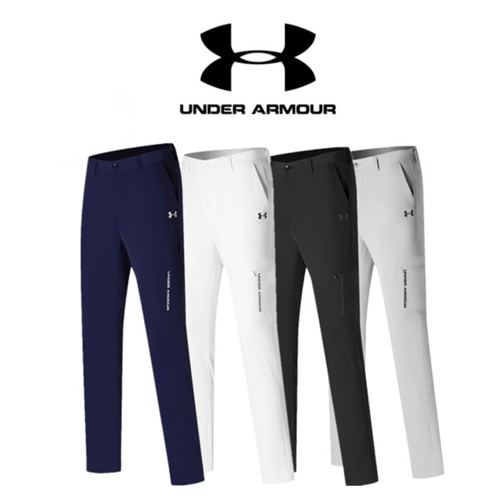 남성골프웨어 언더아머 레터링 골프 바지 4컬러