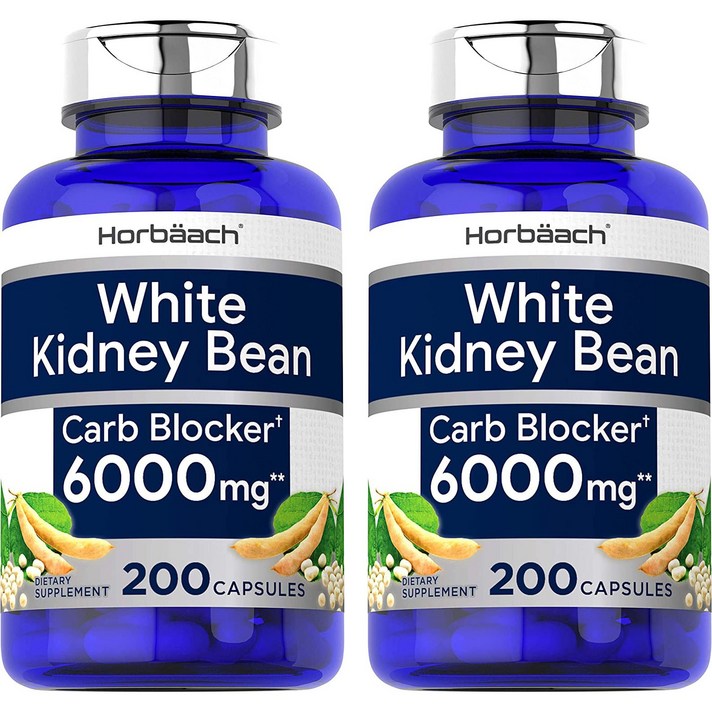 Horbaach 홀바 흰 강낭콩 탄수화물 차단제 6000mg 200캡슐 x2