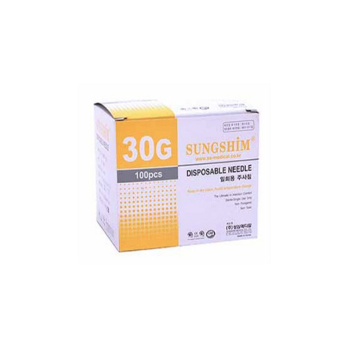 주사침 일회용 멸균 모음 병원여드름니들주사바늘, 10. 성심 30GX1-1/2