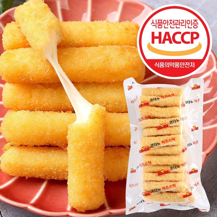 코다노 치즈스틱 1kg 자연치즈100% 롱치즈스틱/돈까스, 01 (코다노) 치즈스틱 1kg