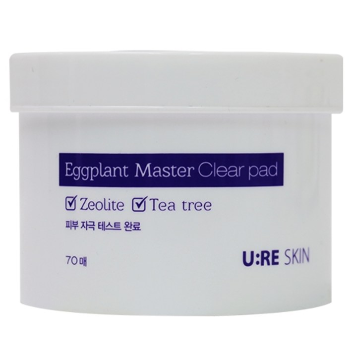 유리스킨 에그 플랜트 마스터 각질 필링 클리어 패드70p, 135ml x 1개