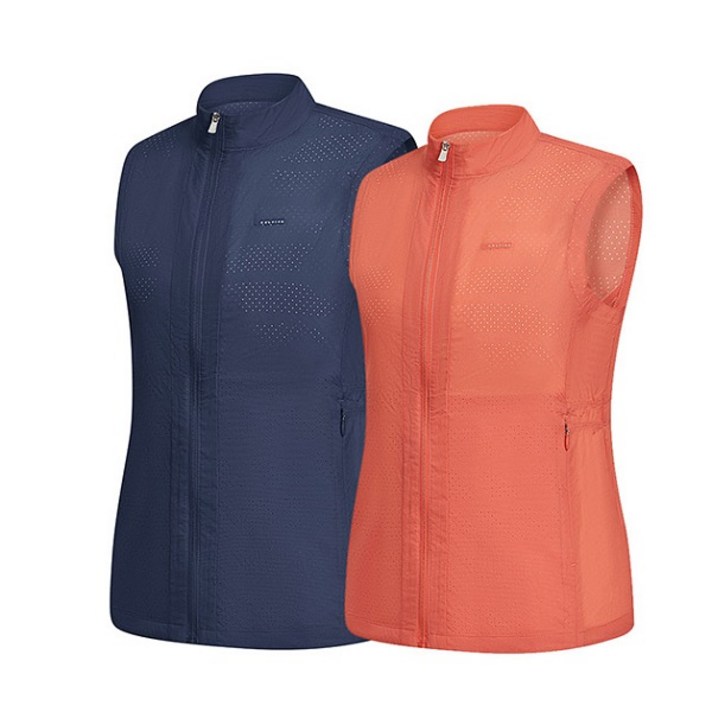 콜핑 여자 봄여름용 스트라이프 경량 베스트 7110W