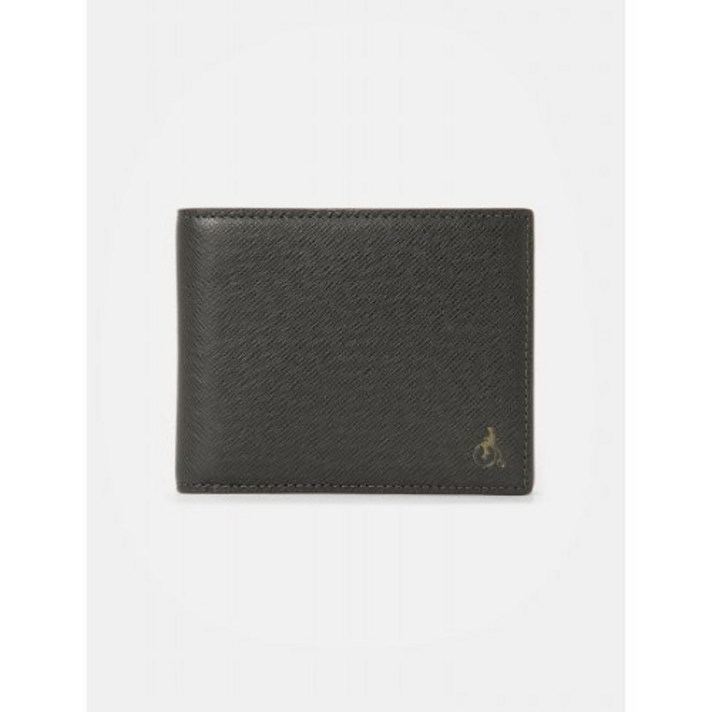 [빈폴ACC] 남성 카키 베이스 빈 반지갑 (BE06A3W03H)