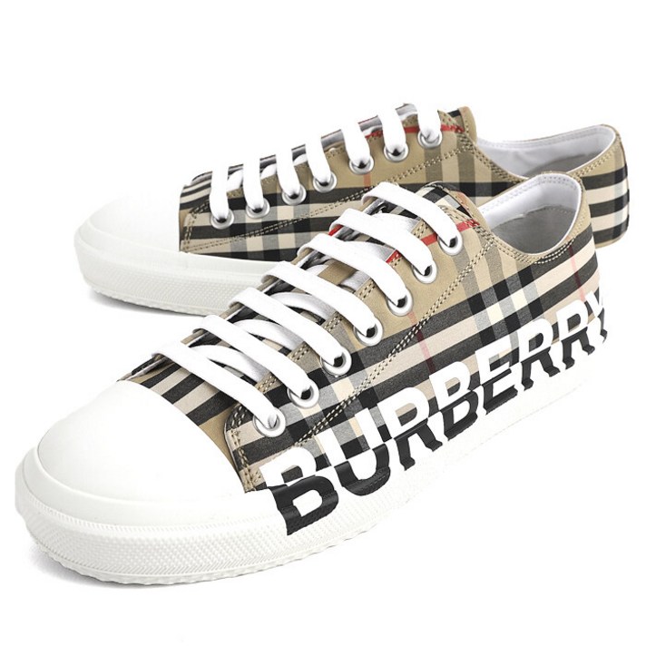 [Burberry][버버리] 8024149 MF LARKHALL M LOGO 남성 로고 빈티지체크 스니커즈