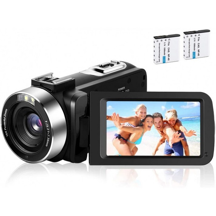 동영상 카메라 캠코더 유튜브 풀HD 1080P 30FPS 30.0용 Kmash Digital Vlogging 카메라, 단일옵션