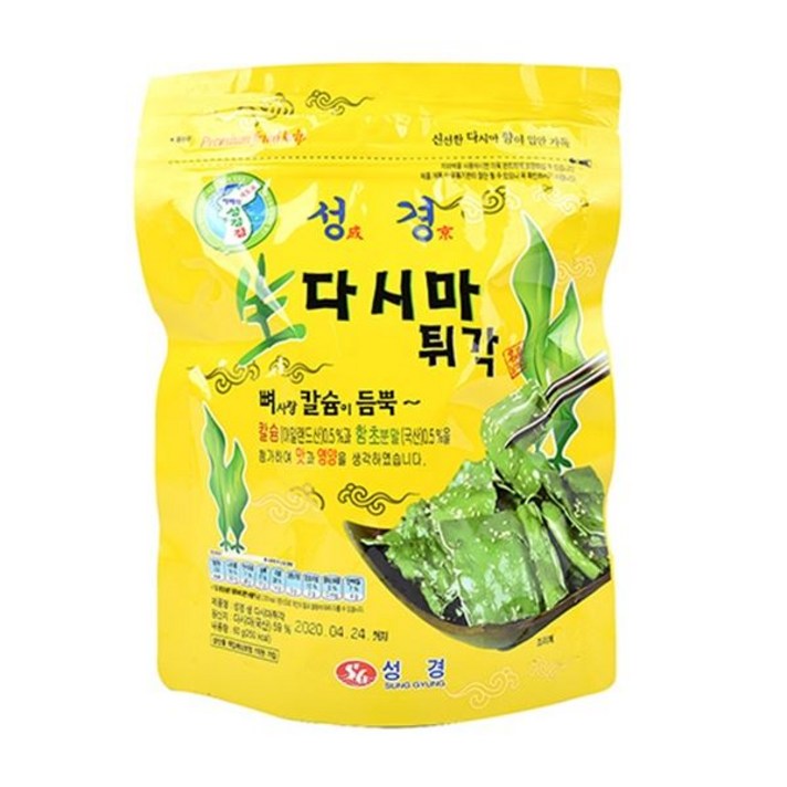 성경 생다시마튀각60gX10개(1박스), 지도표성경 생 다시마튀각 60g/1박스