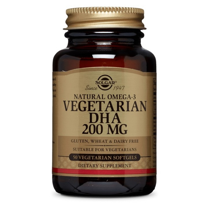 솔가 내추럴 오메가-3 베지테리안 DHA 200mg 소프트젤, 50개입, 1개