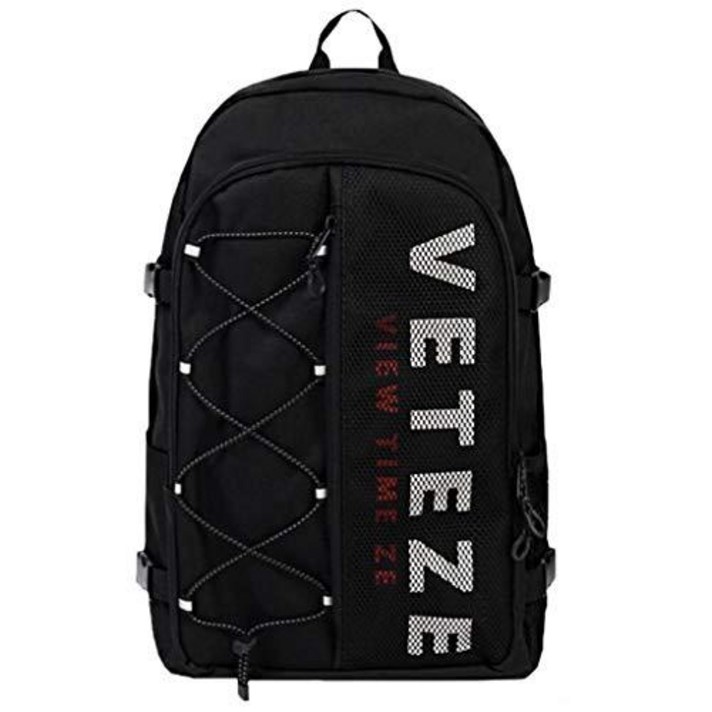 [VETEZE] 성인 기분! 베테제 정품 Half BackPack SNS에서 한국 배낭 가방 13 인치 노트북 생활 방수 블랙