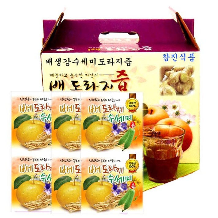 [참진식품] 배생강수세미도라지즙100포, 100포, 100ml